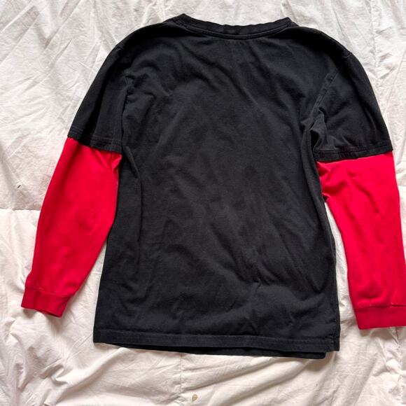 dc comic originals The flash graphic t shirt black red long sleeve size 14/16 - Picture 5 of 6